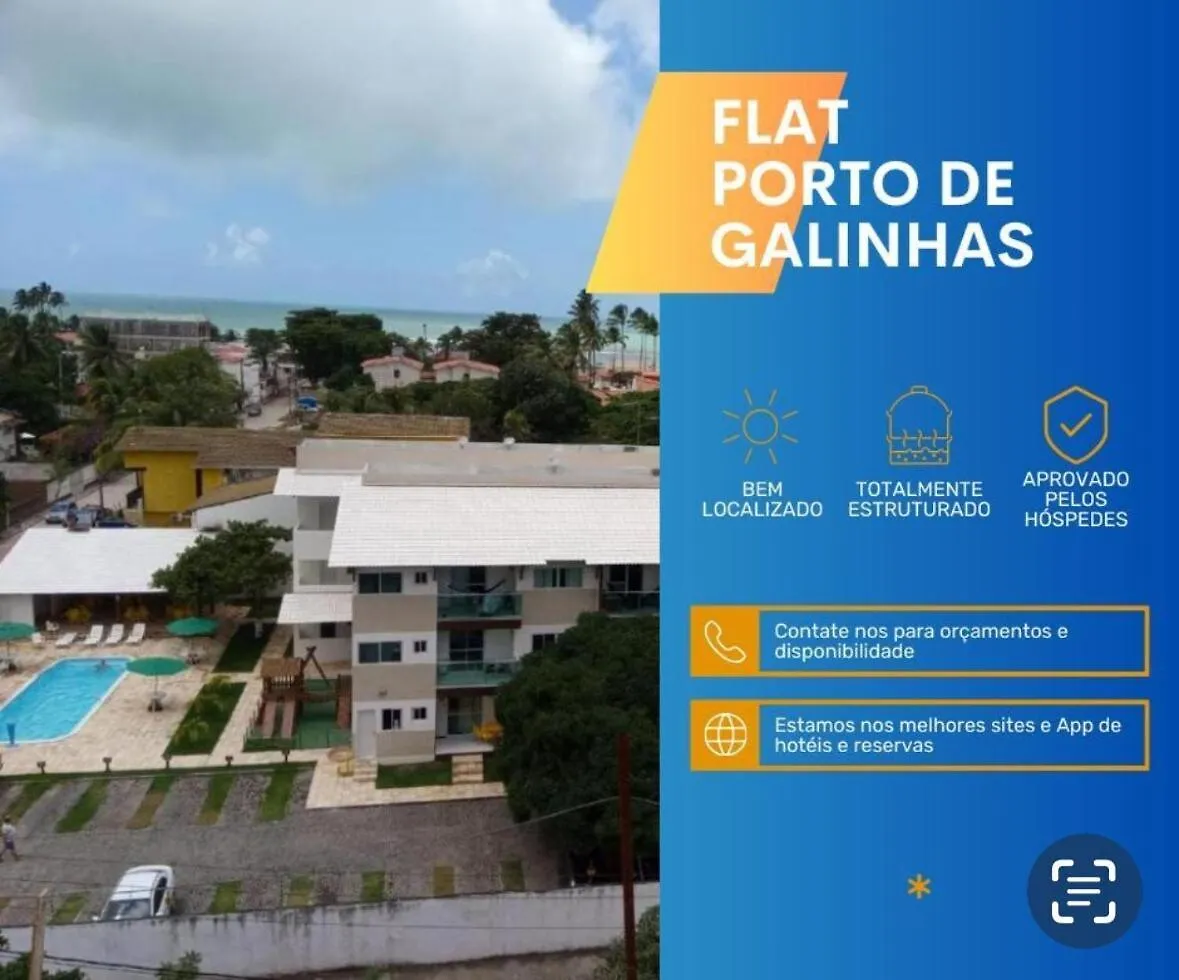 아파트 Paraiso Em Porto - Beijupira Apto Pôrto das Galinhas